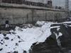 Works on Shelter object wall berm demounting to arrange the New Safe Confinement foundations